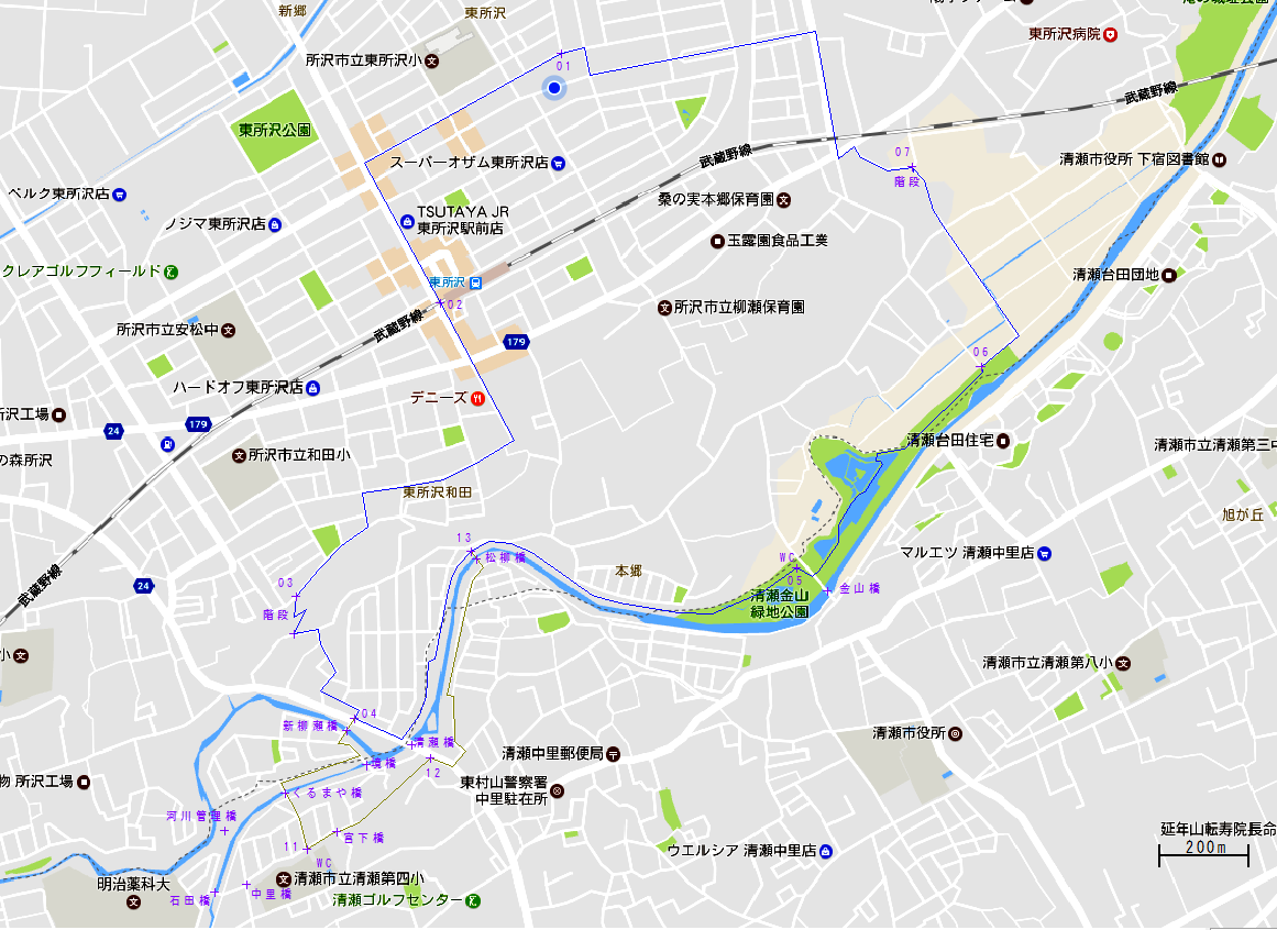 ２章 清瀬金山緑地公園と清瀬せせらぎ公園